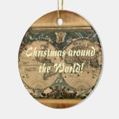 Ancien Monde Carte Ornement de Noël (Gauche)