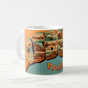 Ancien Mug Carte Postale d'Asbury Park