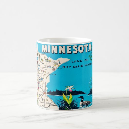 Ancien Mug carte postale du Minnesota (Centre)