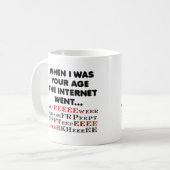 Ancien Mug Internet Drôle (Devant gauche)