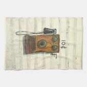 ancien mur téléphone serviette de cuisine (Horizontal)