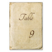 Ancien numéro de table rustique papier (Par défaut)