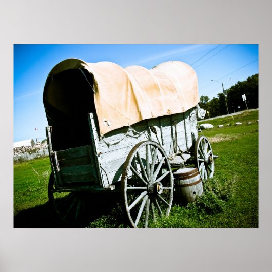Ancien Ouest Couvert Wagon 02 Poster (Devant)