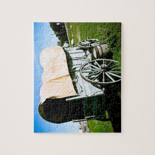 Ancien Ouest Couvert Wagon 02 Puzzle (Vertical)