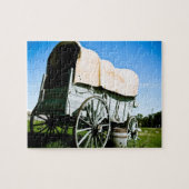 Ancien Ouest Couvert Wagon 03 Puzzle (Horizontal)