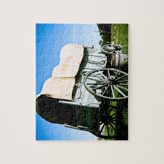 Ancien Ouest Couvert Wagon 03 Puzzle (Vertical)