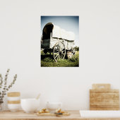 Ancien Ouest Couvert Wagon 04 Poster (Cuisine)