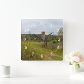 Ancien Pays Silo Paysage Horloge murale (Maison)