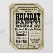Ancien Pays Vintage Fête Invitation (Devant / Derrière)
