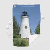 Ancien phare de Presque Isle serviette de golf (En situation)