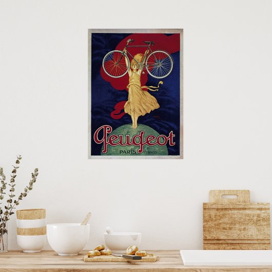 Ancien poster de vélo (Cuisine)
