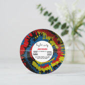 Ancien record vintage invitation d'anniversaire (Debout devant)