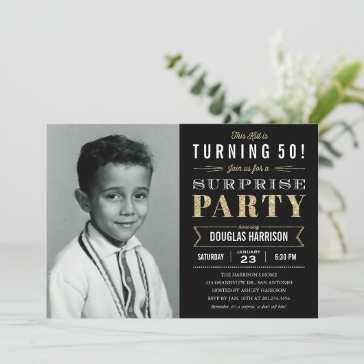 Ancien spectacle étonnant Invitations d'anniversai (Debout devant)