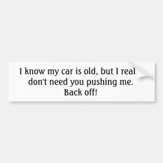 Ancien Sticker de pare-chocs voiture