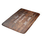 Ancien tapis de bain en bois rustique (Angle)