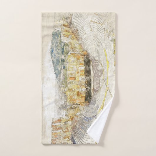 Ancien théâtre d'Athènes Grèce Serviette de bain e (Serviette à main)