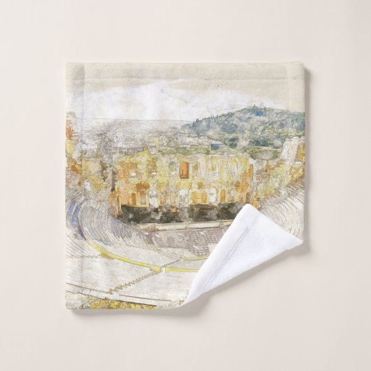 Ancien théâtre d'Athènes Grèce Serviette de bain e (Gant de toilette)