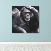 Ancien tirage de toile Chimpanzé (Insitu (Plancher de Bois))