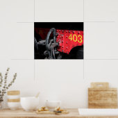 Ancien train à vapeur Le Mastrou 403 Poster moteur (Cuisine)