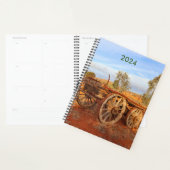 Ancien wagon, Outback Australie planificateur d'an (Devant avec enveloppe)