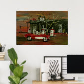 Ancienne affiche convertible Stingray Corvette (Bureau à domicile)