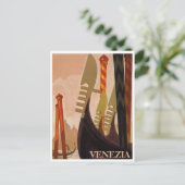 Ancienne Affiche de Voyage Italie Carte Postale (Debout devant)