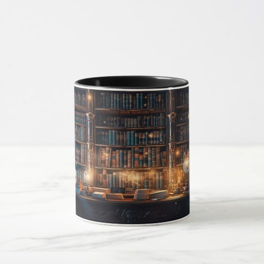 ancienne bibliothèque tasse à café (Centre)