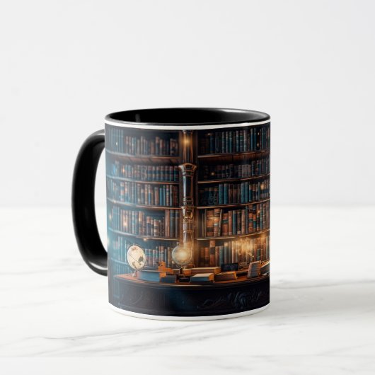 ancienne bibliothèque tasse à café (Devant gauche)