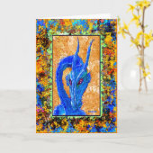 Ancienne carte bleue (Fleur jaune)
