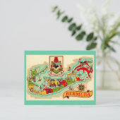 Ancienne carte classique des Bermudes (Debout devant)