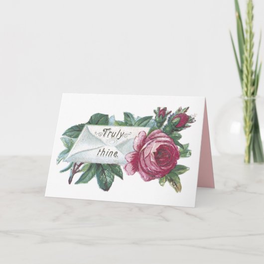 Ancienne carte de jour Valentines mode (Devant)