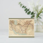 Ancienne carte de l'Iran et de l'Afghanistan en ja (Debout devant)