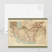 Ancienne carte de l'Iran et de l'Afghanistan en ja (Devant / Derrière)