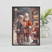 Ancienne carte de Noël (Debout devant)