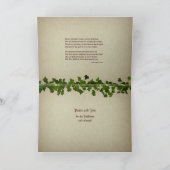 Ancienne carte de Noël douanière (Intérieur)