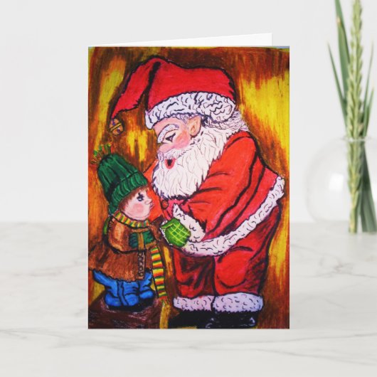 ANCIENNE carte de Noël SAINT NICK (Devant)