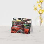 Ancienne carte de note de tracteur : Beaucoup de t (Fleur jaune)