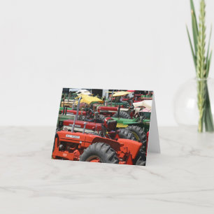 Ancienne carte de note de tracteur : Beaucoup de t