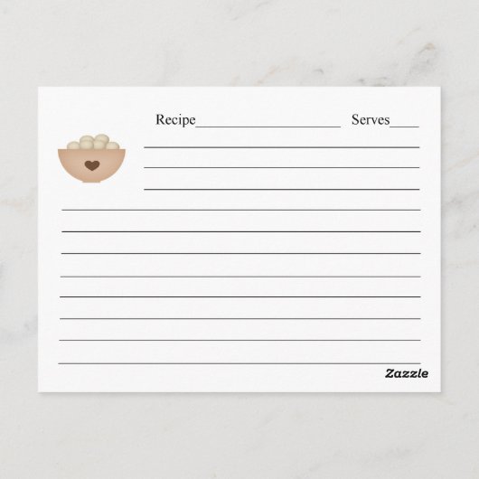 Ancienne carte de recette Look papier (Dos)