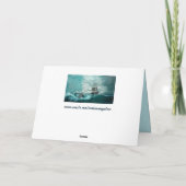 ancienne carte de voeux de navire (Dos)