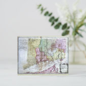 Ancienne carte du Connecticut 1766 (Debout devant)