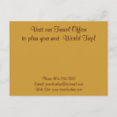 ANCIENNE CARTE MONDIALE INVITATION AU BUREAU DE VO (Dos)