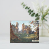 Ancienne carte postale - Abbaye de Glastonbury (Debout devant)