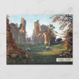 Ancienne carte postale - Abbaye de Glastonbury