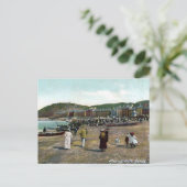 Ancienne carte postale - Aberystwyth Sands (Debout devant)