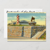 Ancienne carte postale - Aéroport, Billings, Monta (Devant / Derrière)