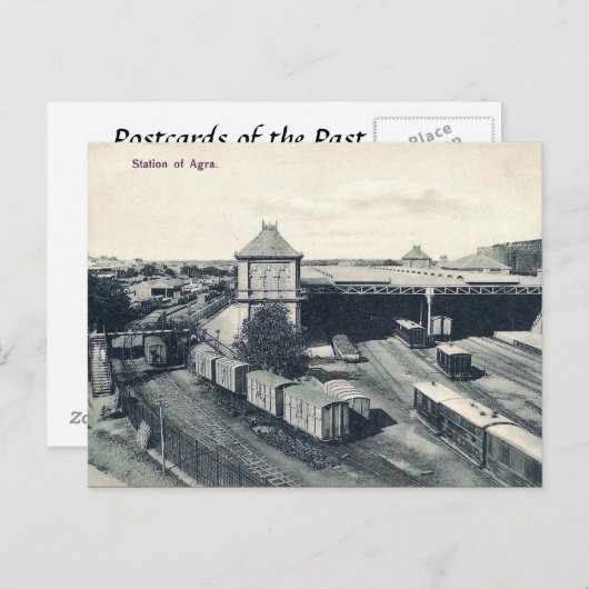 Ancienne carte postale - Agra, Inde (Devant / Derrière)