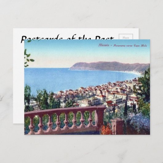 Ancienne carte postale - Alassio, Ligurie, Italie (Devant / Derrière)