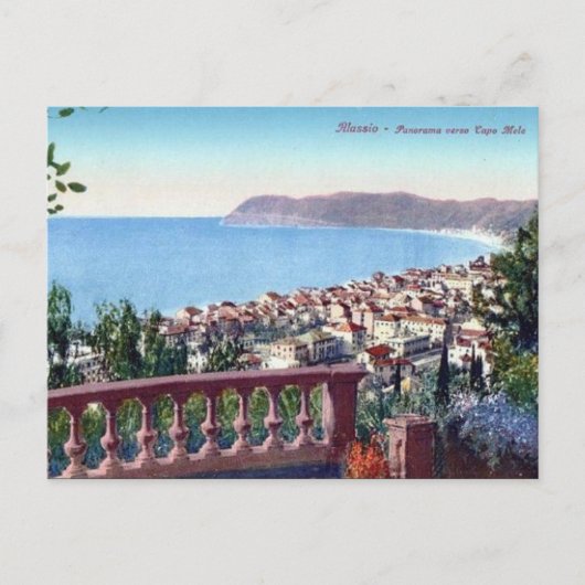 Ancienne carte postale - Alassio, Ligurie, Italie (Devant)