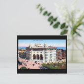 Ancienne carte postale - Alger, Poste (Debout devant)